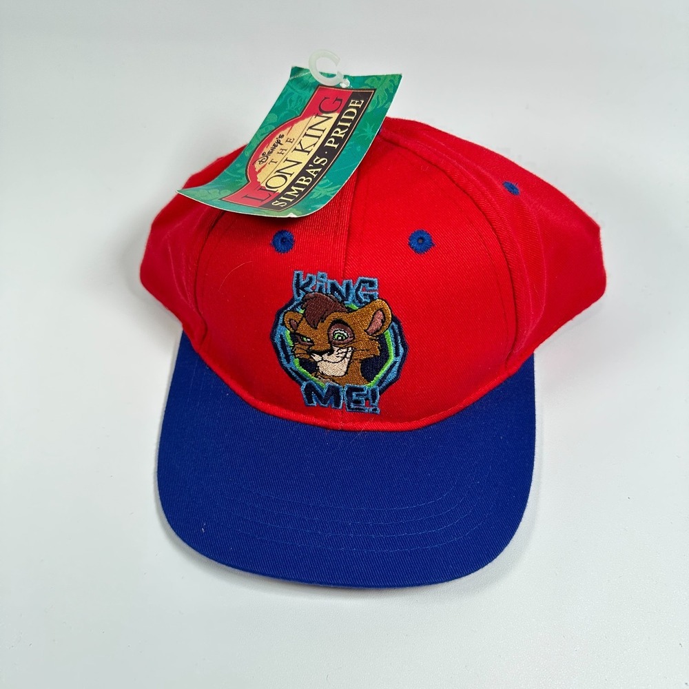 Vintage Disney Lion King Simbas Pride Snapback Hat NWT Kovu Red Blue Fresh Caps